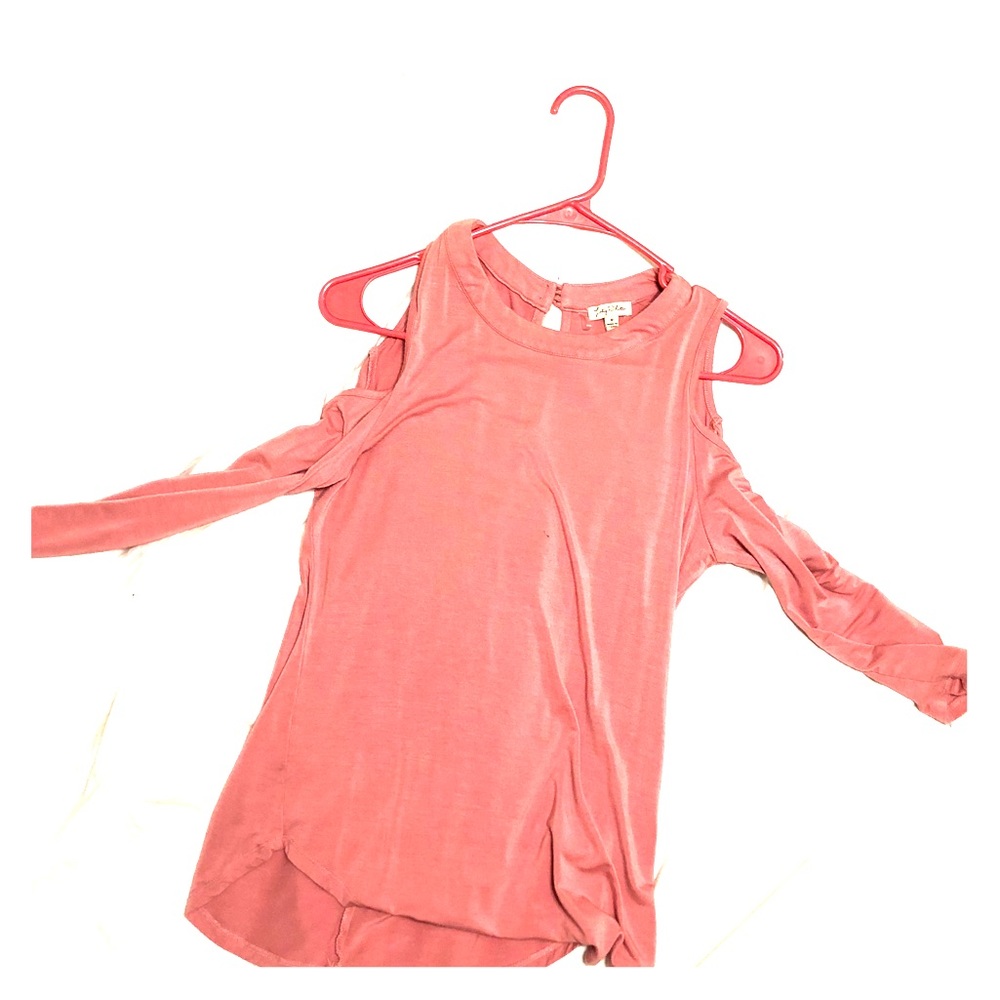 Cold Shoulder Long Sleeved Top